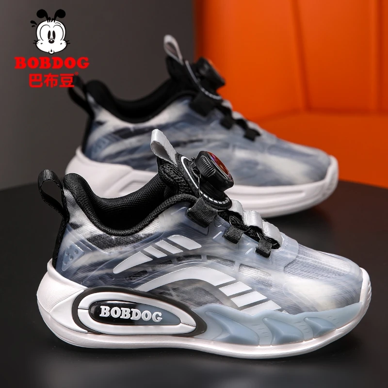 巴布豆男童篮球鞋网面透气防滑减震夏季新款鞋跑步鞋儿童运动鞋男