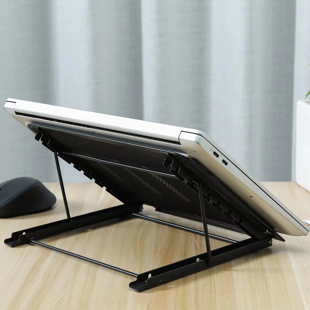 金属升降电脑支架笔记本电脑支架桌面可调节散热架折叠便携托架
