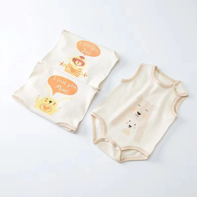 婴幼童连体衣彩棉哈衣童装新款婴儿衣服夏季爬衣服男女童包屁衣