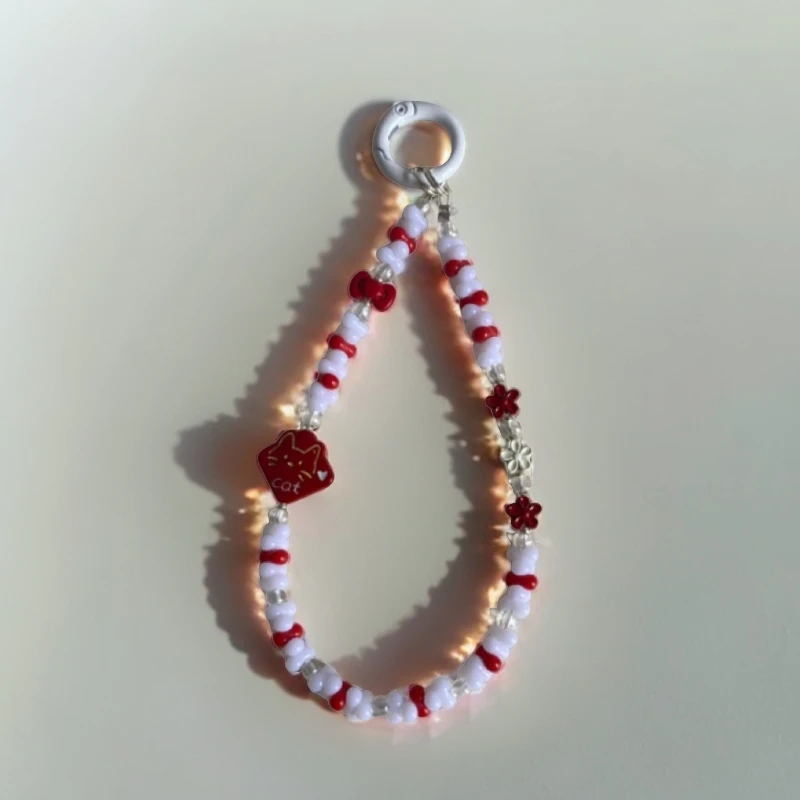 diy串珠合金手机链