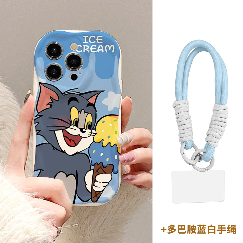 【苹果/华为/荣耀/OPPO/vivo/小米】汤姆冰淇淋奶油纹手机壳