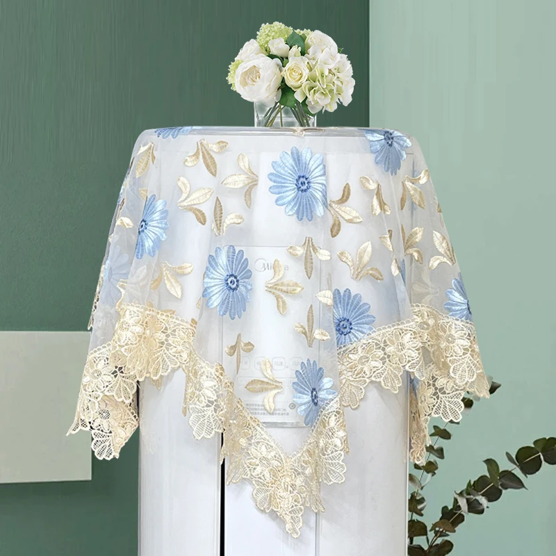 空调防尘罩圆形通用落地圆柜机顶罩防尘布客厅圆柱形立式空调盖布