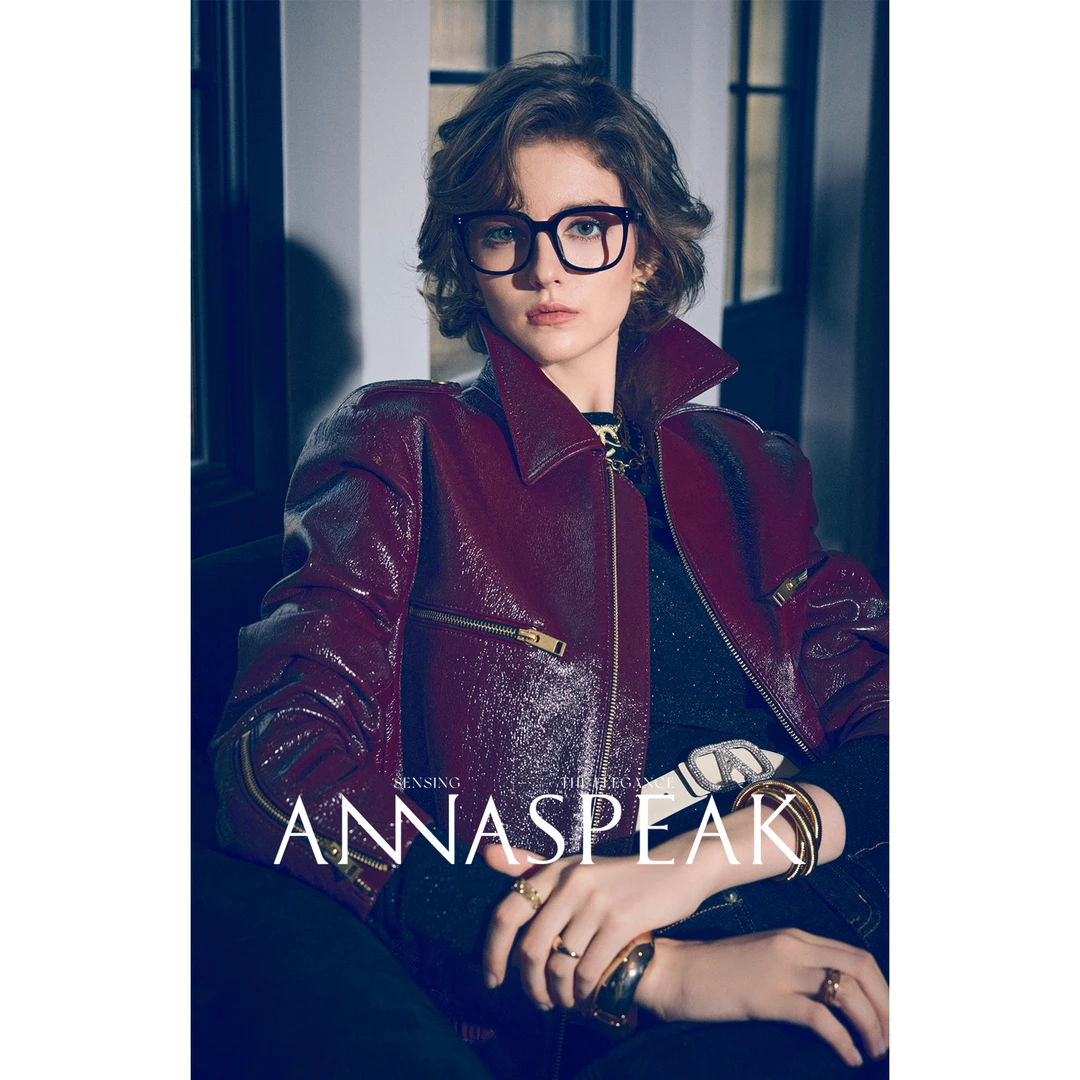 ANNASPEAK ROSSO红标自由系列 欧洲进口全张小羊漆皮/环保皮夹克