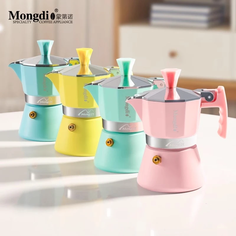 Mongdio摩卡壶煮咖啡壶浓缩咖啡机迷你摩卡咖啡壶单人咖啡萃取壶