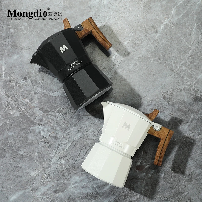 Mongdio摩卡壶双阀三代咖啡壶意式萃取咖啡机摩卡咖啡壶咖啡器具
