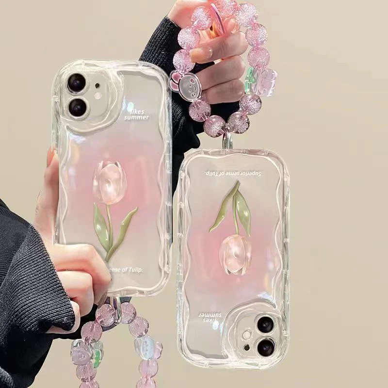 创意郁金香防摔手机壳适用于苹果14/华为/vivo/oppo/小米荣耀全包