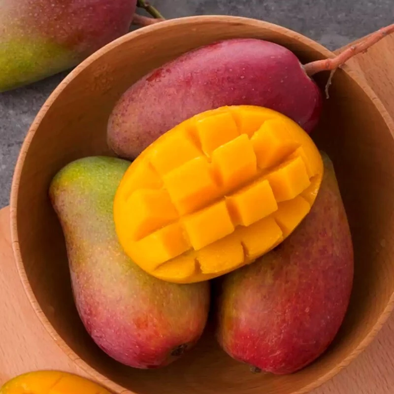 贵妃芒果新鲜5斤彩虹芒云南当季新鲜热带水果大芒果整箱包邮现货