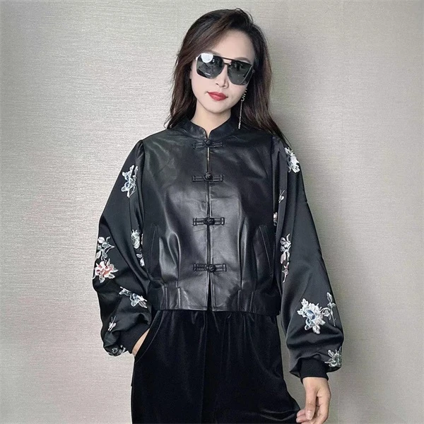 【甜甜】2024新款秋冬中国风秀花复古外套-316