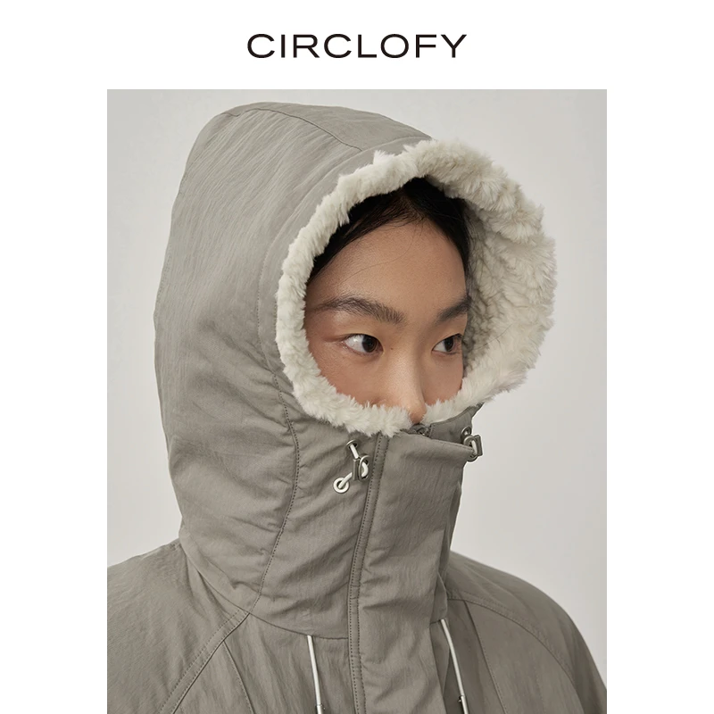 【文慧专属】CIRCLOFY瑟夕 原创设计连帽摇粒绒夹克外套CHRD841617