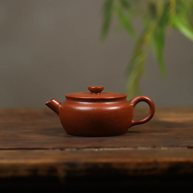 当代 【漱境】 原矿高温老降坡泥 150cc 手工制作   宜兴紫砂壶