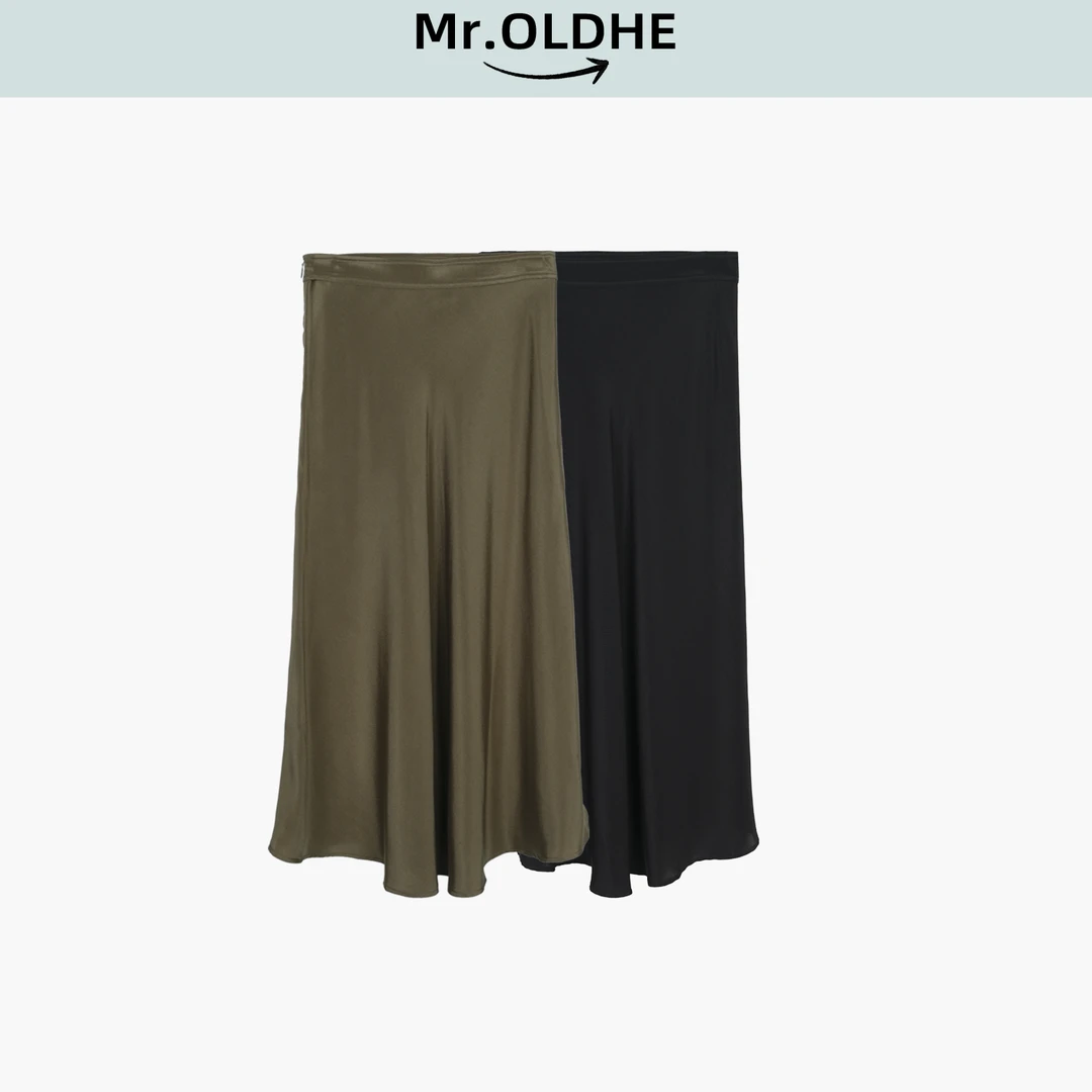 显瘦气质高腰时尚简约半身裙