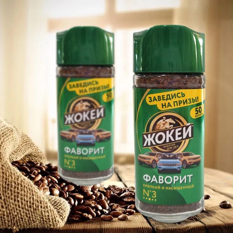 俄罗斯进口老速溶黑咖啡粉