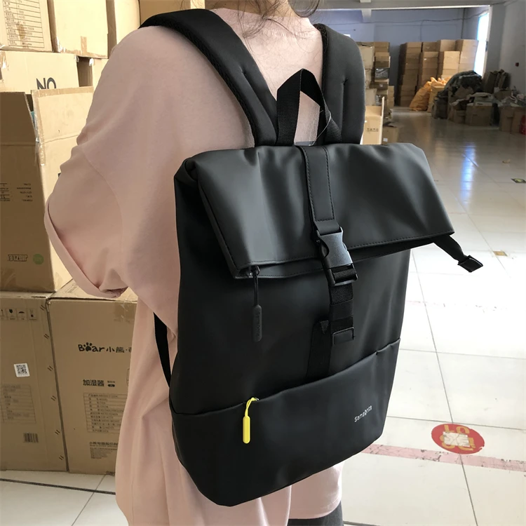 简约时尚多功能男女双肩包电脑包防泼水休闲旅行包