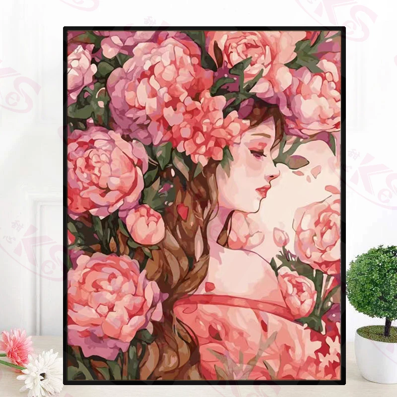 甜心Kes2023新款十字绣花宴少女，金丝布大格满绣65*85厘米，35色