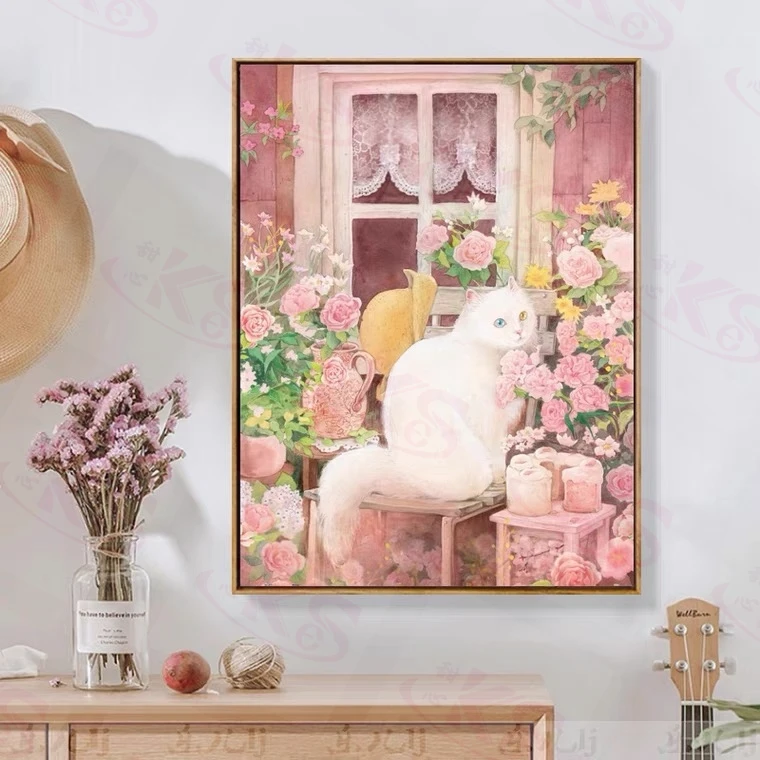 甜心Kes2023新款十字绣悄然盛开，金丝布大格满绣60*85厘米，40色