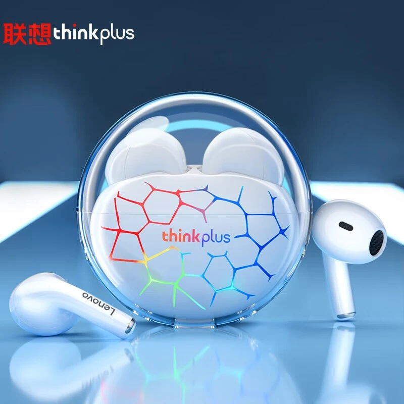 Lenovo/联想LP80proRGB半透明无线蓝牙耳机电竞游戏运动手机通用
