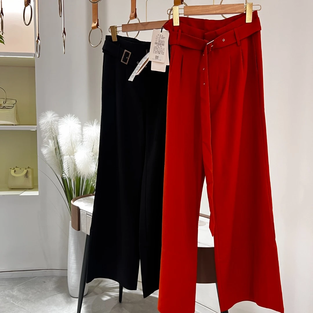 【佳琪专属】2008阔腿裤女士新款秋季质感高级简约长裤休闲裤百搭