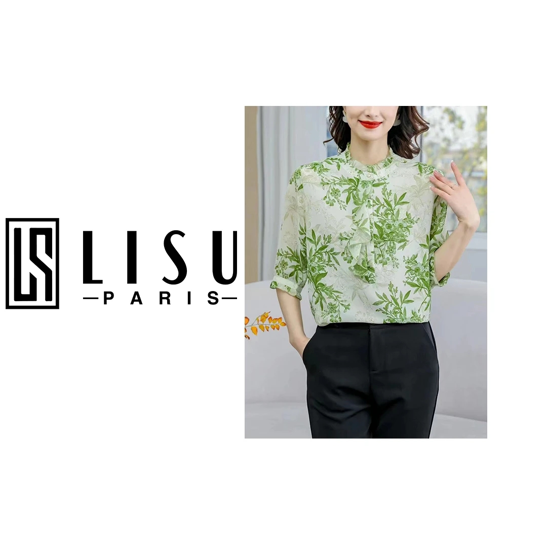 「臻品清货 不退差价」轻奢气质减龄显瘦小衫6011