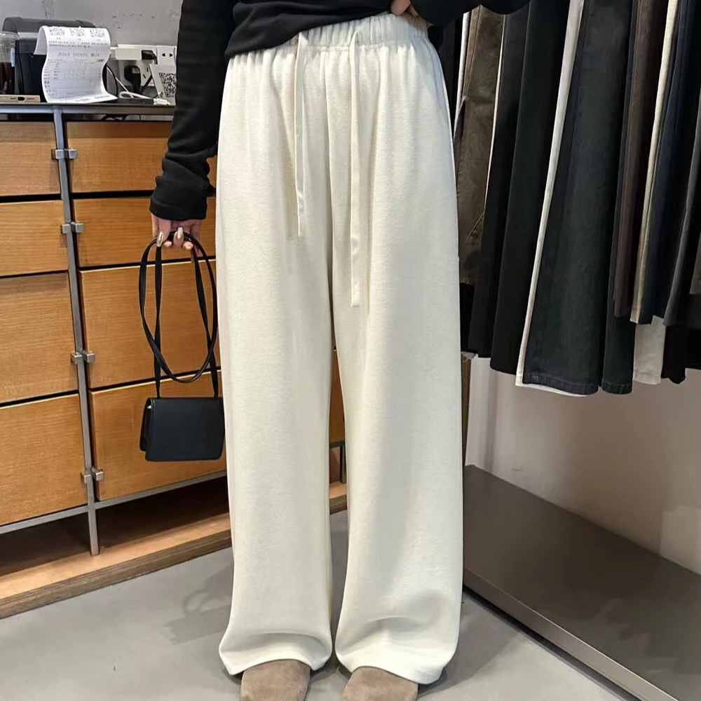 【Mis】韩版慵懒抽绳松紧休闲裤