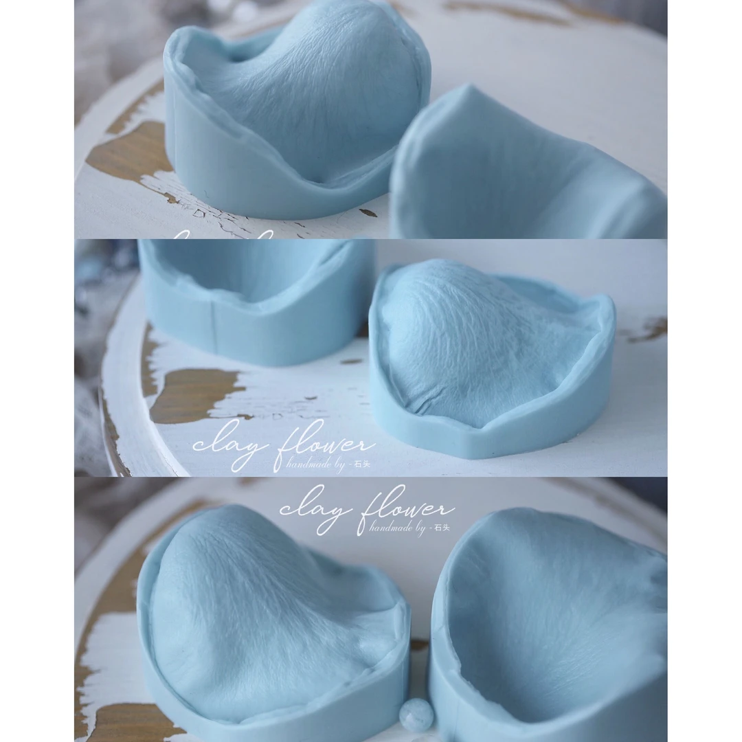 玫瑰花瓣纹理模具&切模|石头原创