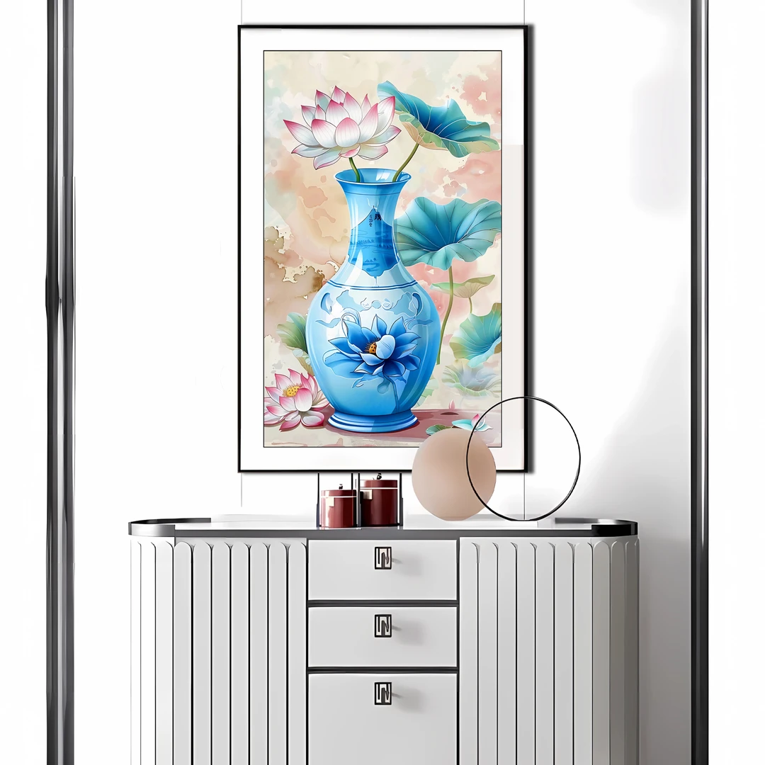 【新疆长绒棉双纱棉】6396莲心不染十字绣大格/小格 满绣70色无勾边