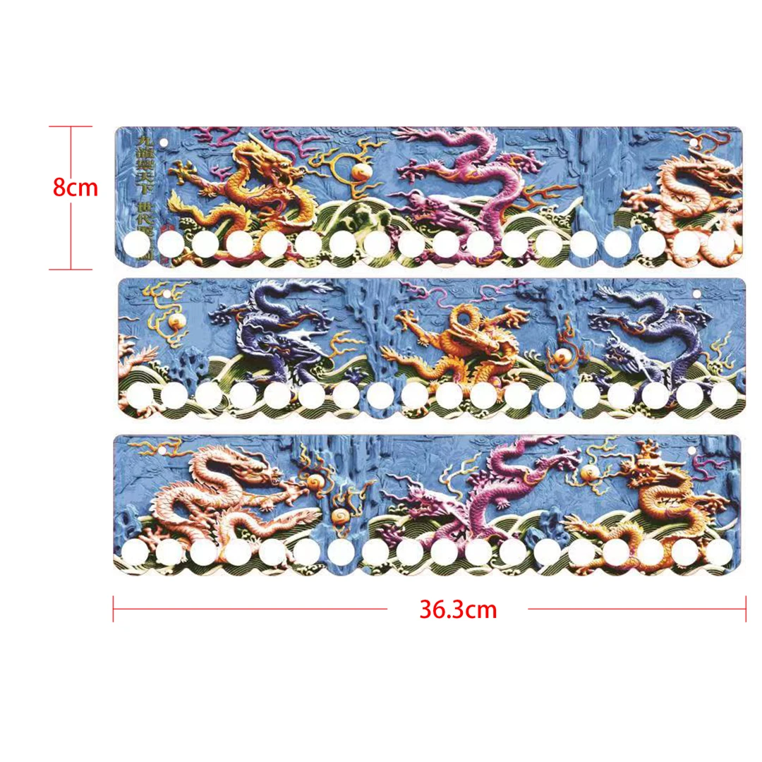 【十字绣工具】九龙壁单排挂线板54孔大号挂线板【36.3*8厘米】