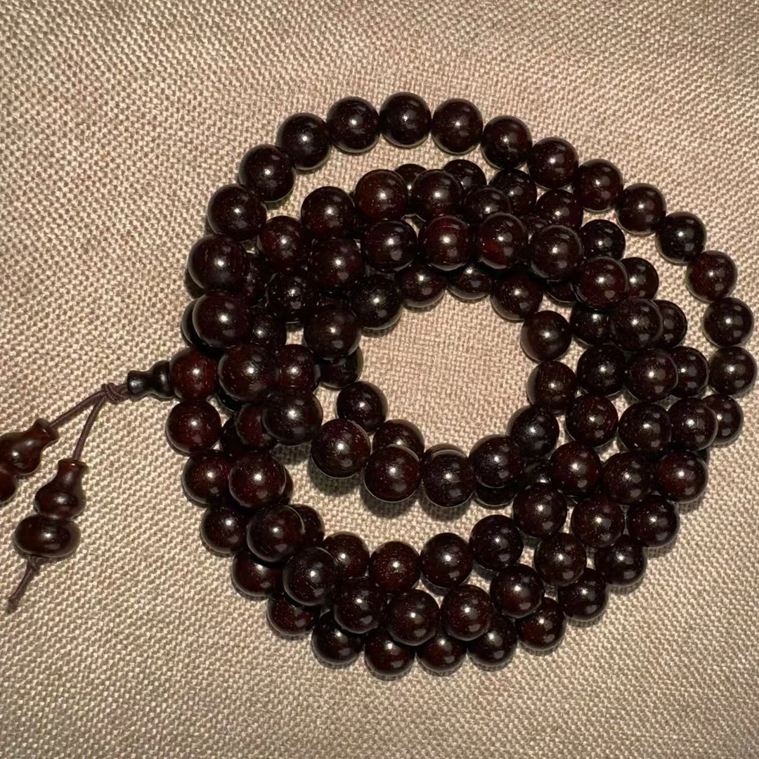 【芸奇】印度小叶紫檀金星08多圈