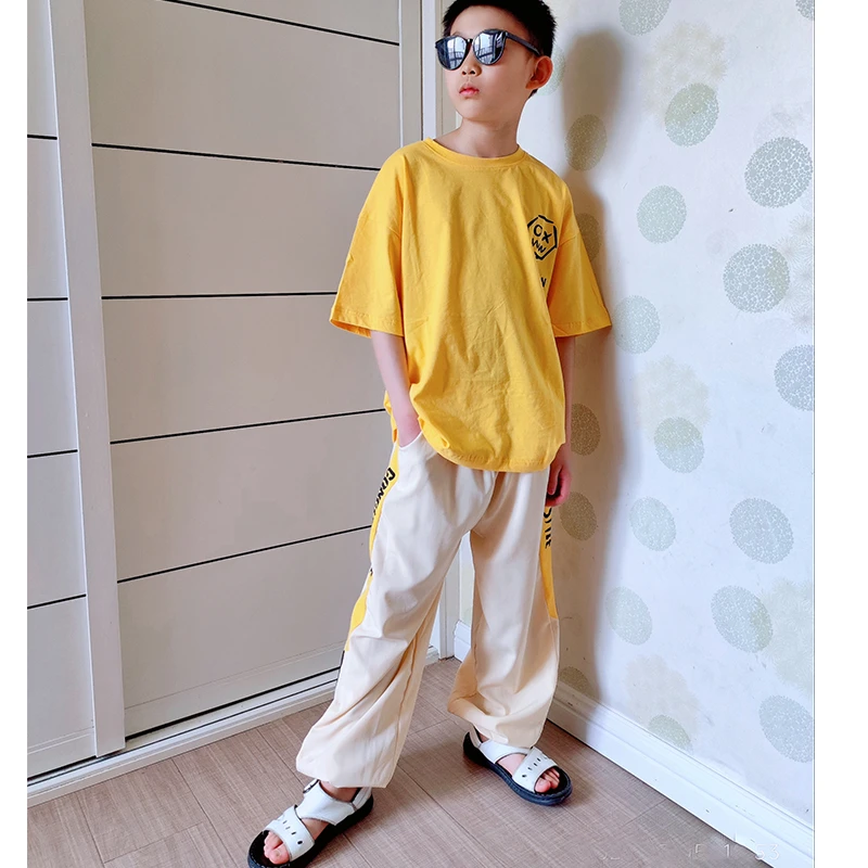 儿童装男童夏装套装2024新款夏季男孩中洋气运动小童夏款酷帅气潮