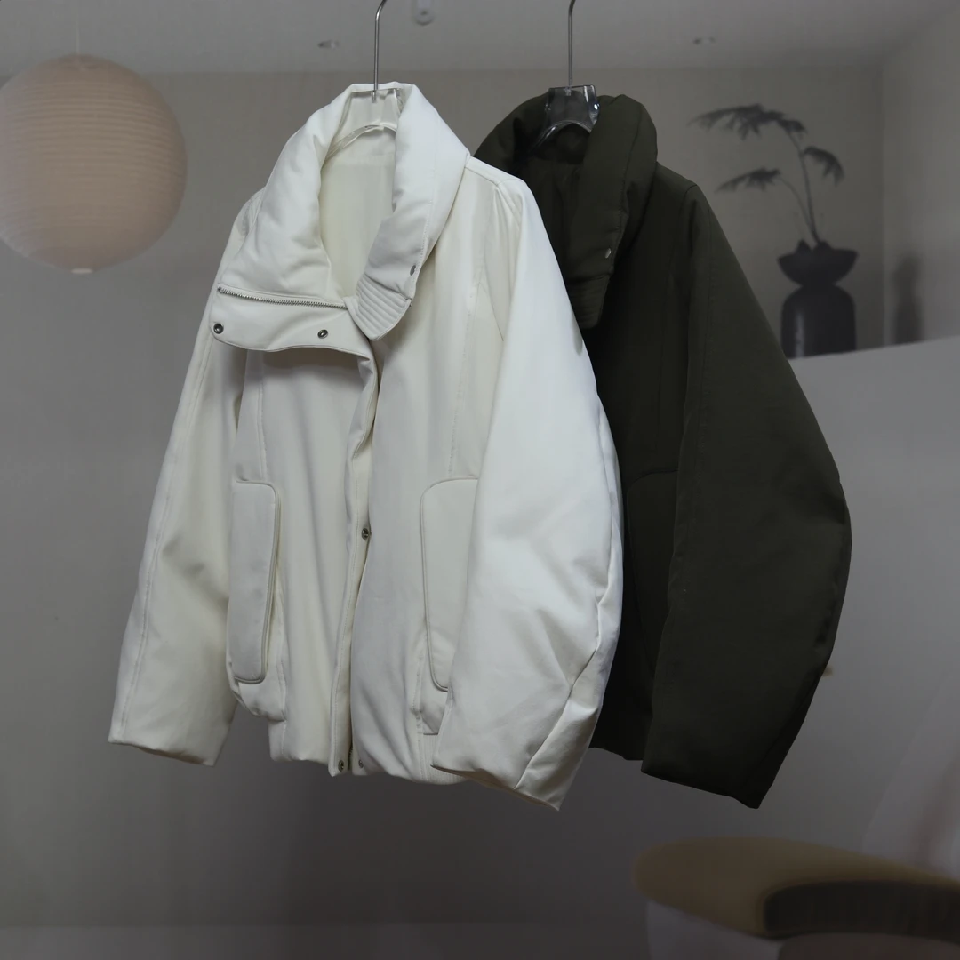 【7733】高品质原创设计两色百搭时尚修身高奢袄子赢