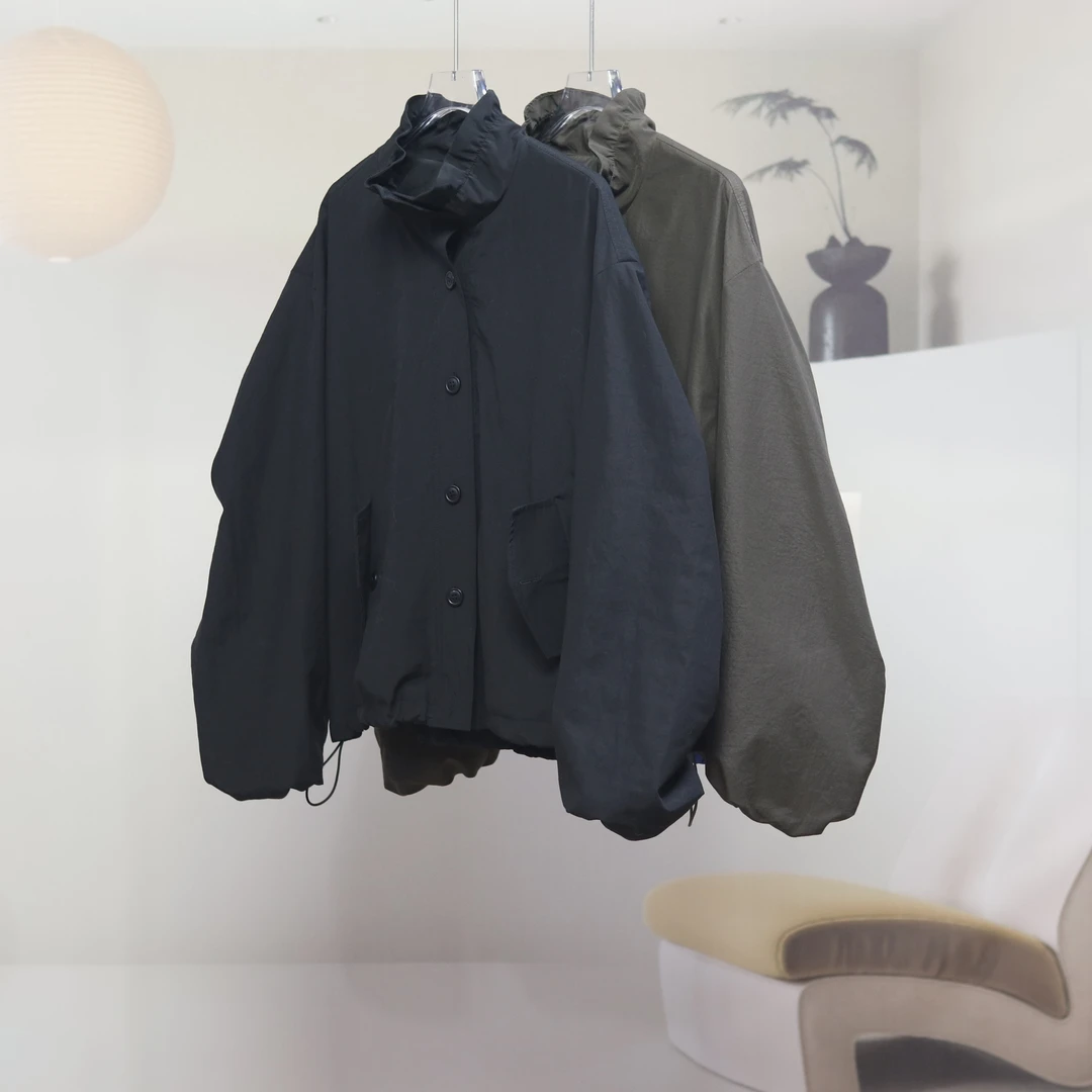 【7501】高品质原创设计时尚百搭荷叶休闲外套V