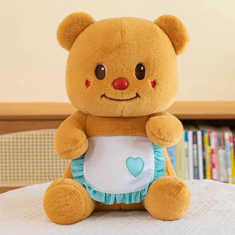 呆萌黄油小熊玩偶坐款公仔女孩抱着睡觉毛绒玩具生日礼物送女生