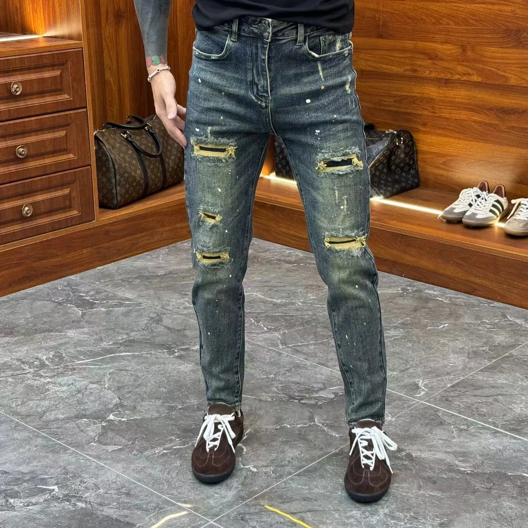 2024秋冬新款男士牛仔裤