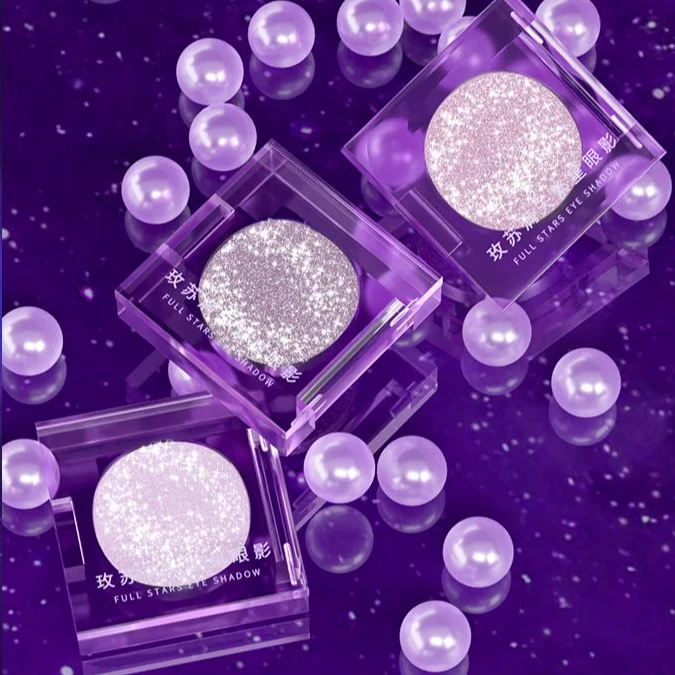 【龙年氛围妆】玫苏繁星眼影盘单色牛朗璀璨星河高光清透银光郎亮片