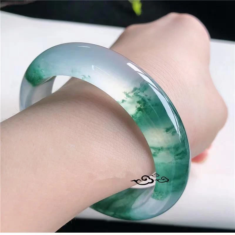 精美手工通透冰飘花手镯时尚百搭送妈妈送闺蜜