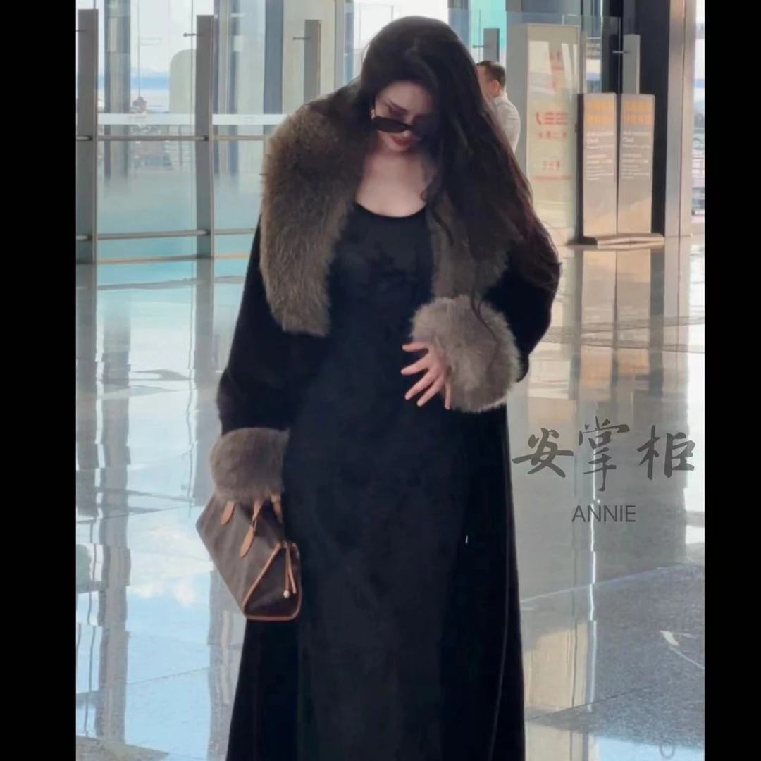 安掌柜 【富婆款】2024冬季新款轻奢宽松加厚保暖外套4DWBS8037