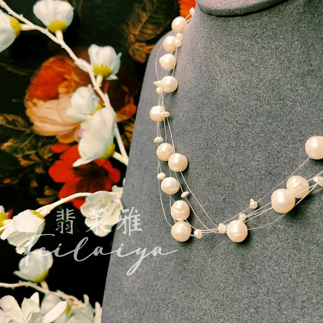 非金属项链 中古vintage设计师珠珠【满天星项链】NZ-7578百搭饰品