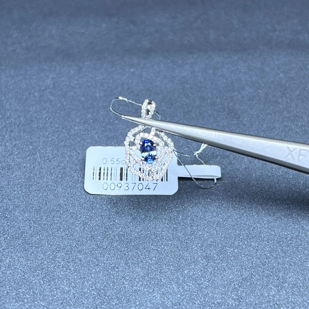 0805（00937047）/18K金蓝宝石吊坠-主石0.55ct