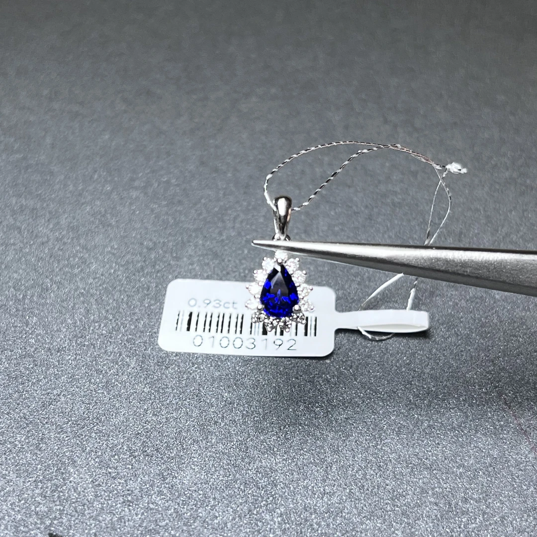 0805（01003192）/18K金蓝宝石吊坠-主石0.93ct