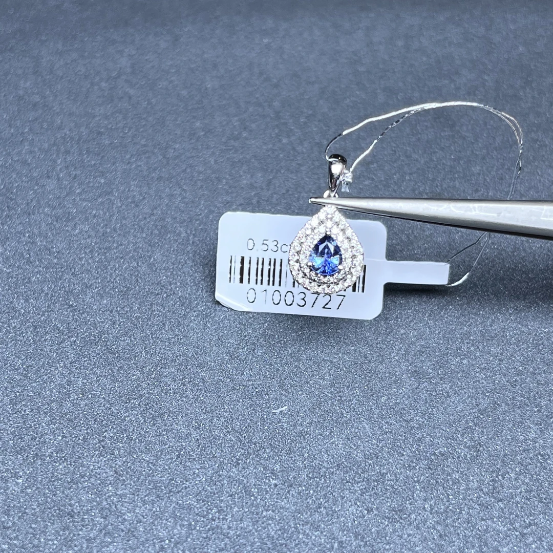 0805 G CF（01003727）/18K金蓝宝石吊坠-主石0.53ct