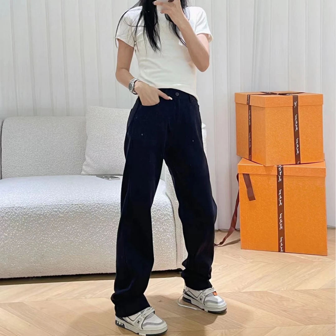 JSR studio 【蓝调】休闲简约直筒百搭休闲长裤