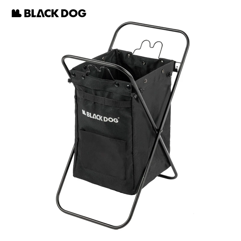 black dog户外露营黑化杂物收纳袋杂物包便携潮流加高防滑按扣