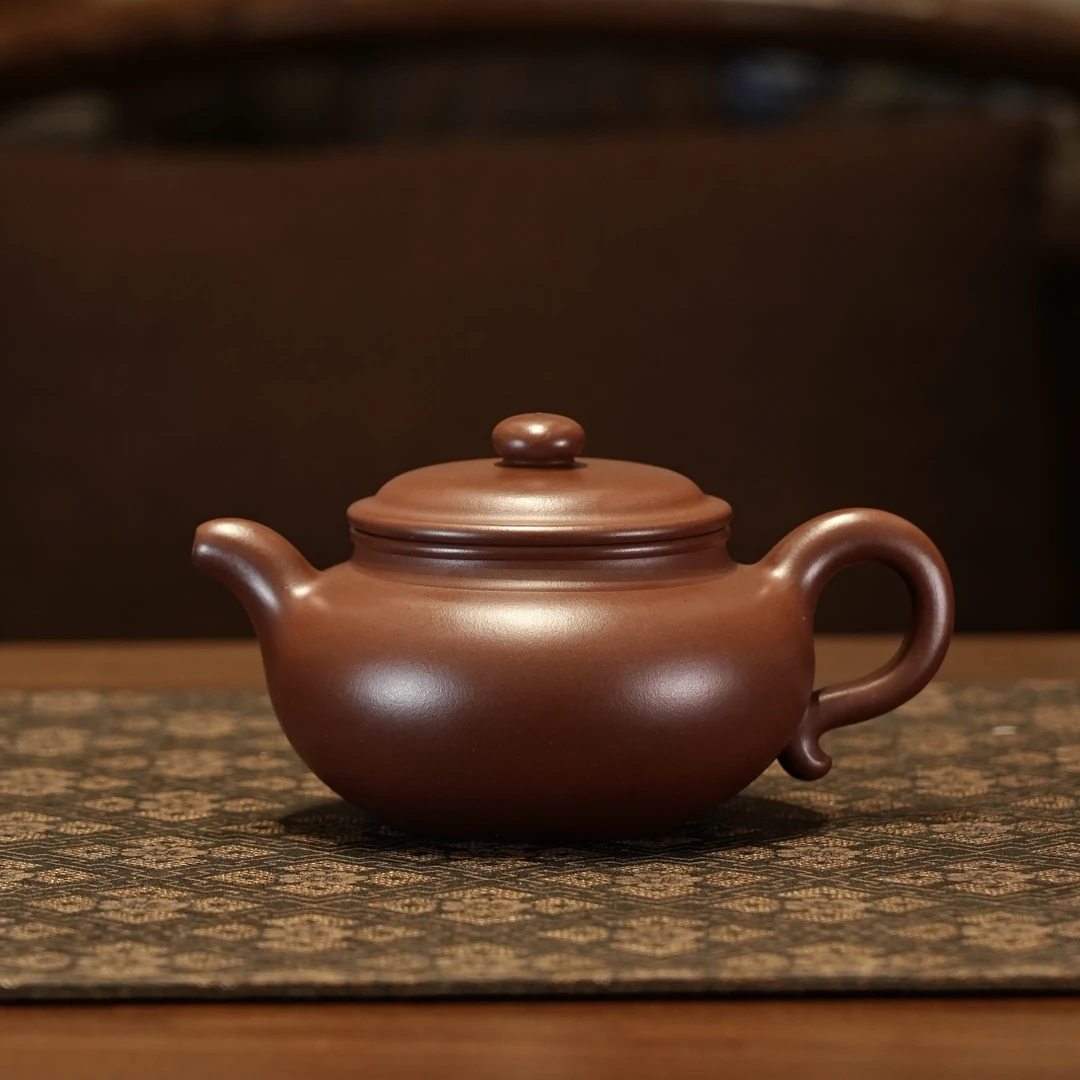 大亨器高手樊乐群老师作品大亨仿古紫砂壶纯手工手制全手工圆壶