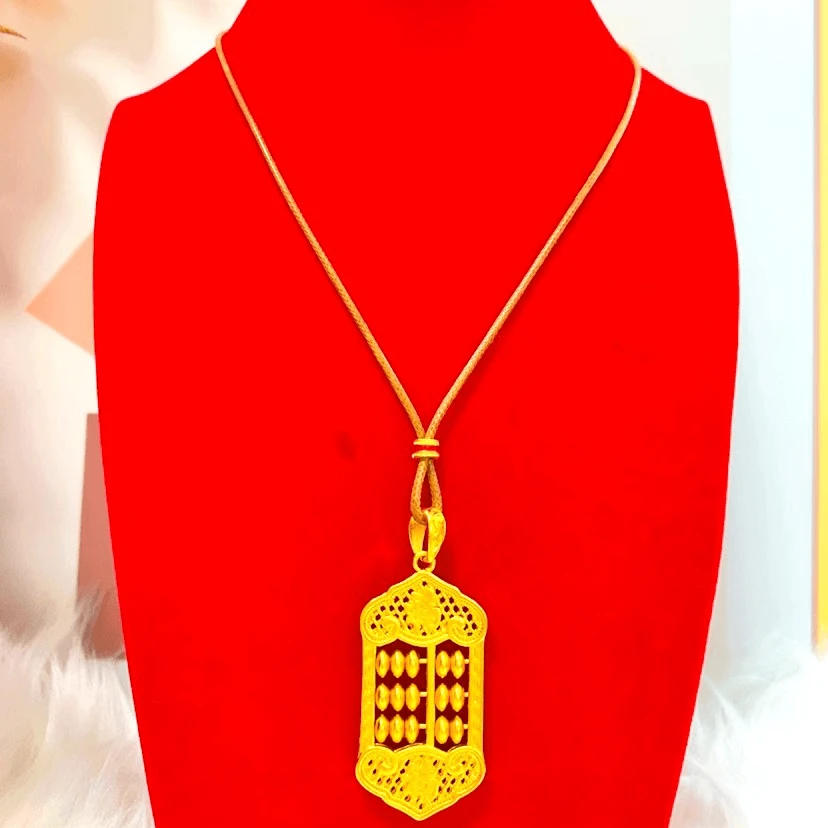 铜合金吊坠 精工版如意算盘新中式新款