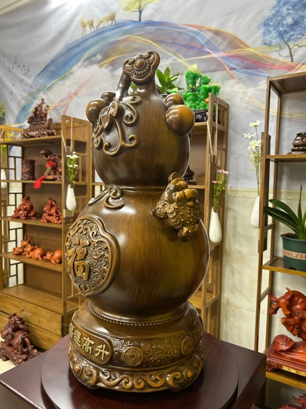 30*30*62福运高升葫芦摆件送礼乔迁开业礼品公司前台办公室大摆件