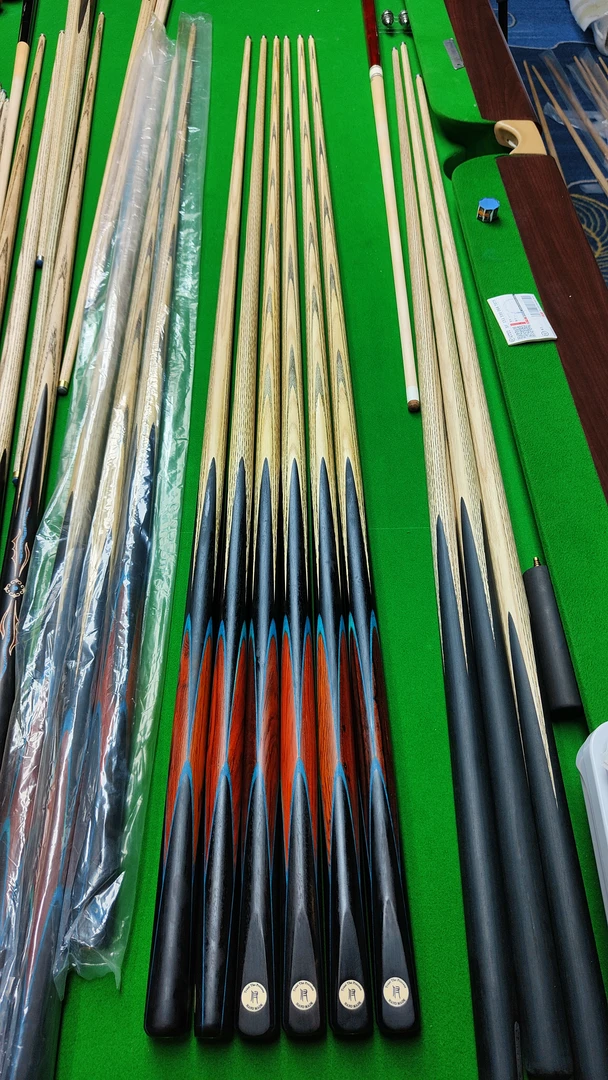 付牌手工台球杆『布鲁』机雕剑纹小头台球杆风干前肢中八参数