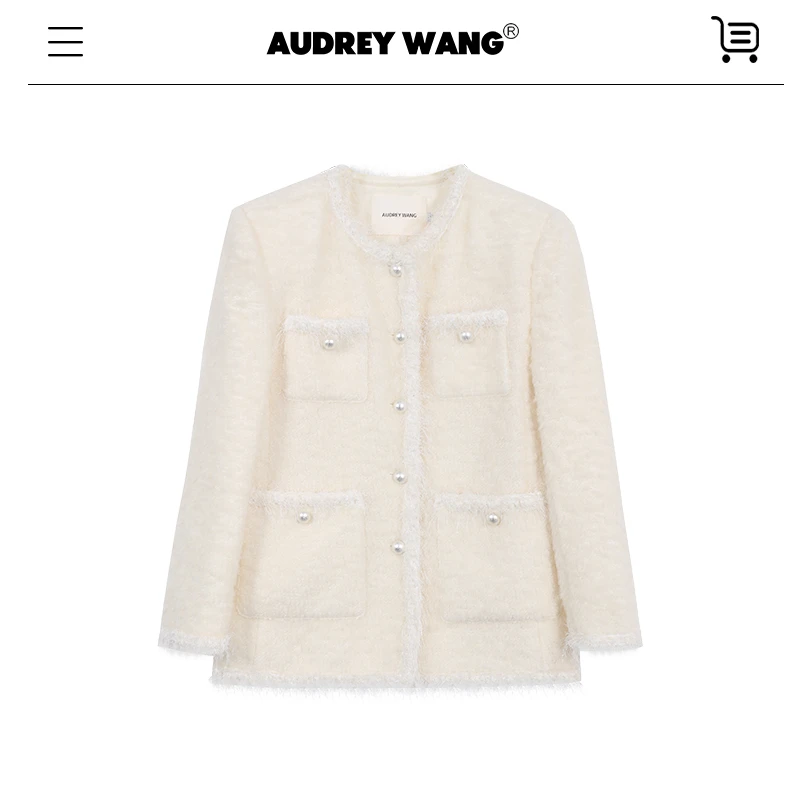 AUDREYWANG 随性千金丨法式温柔小香风外套11052