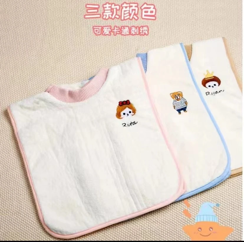 儿童刷牙防水围兜儿童口水围兜洗漱巾围嘴婴儿吃饭加大口水巾防脏