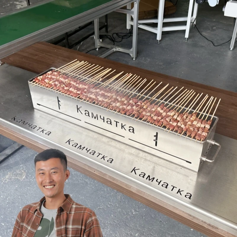 80公分激光满焊/3个厚不锈钢碳烤炉（碳板5.0）