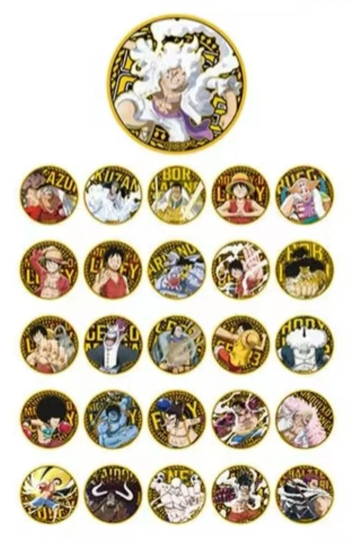 【海贼王】onepice 25周年纪念限定 雕金吧唧 （日谷国现，盲盒代持）