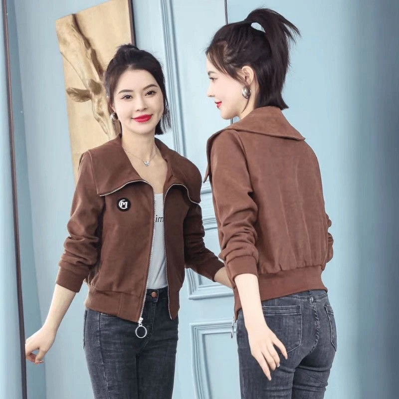 春秋新款百搭小香风短外套女休闲宽松运动棒球服夹克风衣上衣